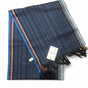 Paul Smith Signature striped wool and cashmere-blend scarf